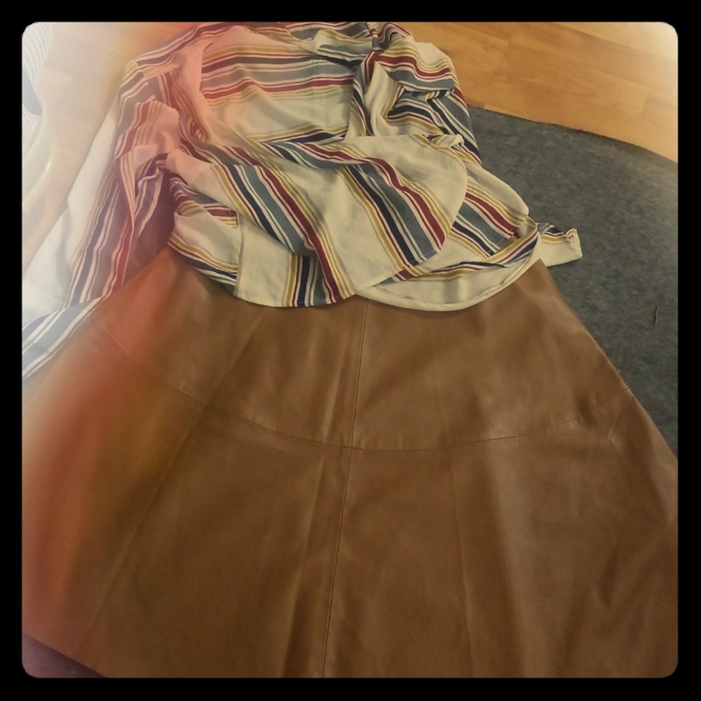 Leather skirt